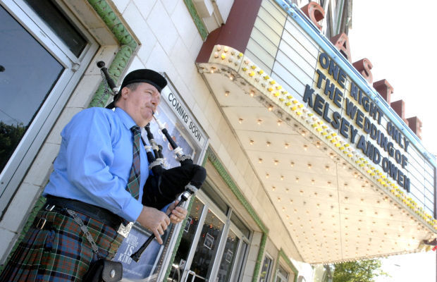 Bagpipes at the Castle in May 2014